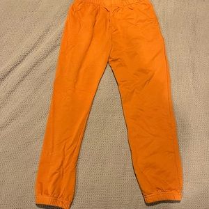 Orange joggers